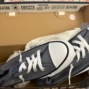 Converse Charcoal Sneakers with White Details